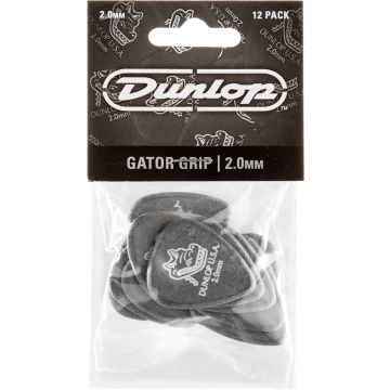 Dunlop 417P200 Gator Grip Plectrum 2.00mm 12-Pack