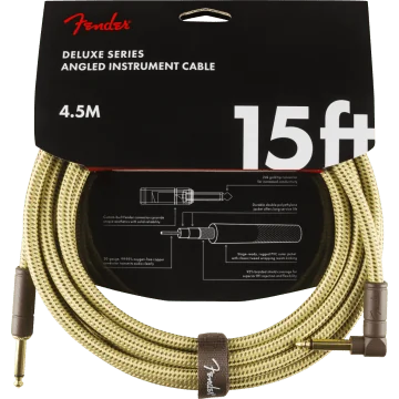 Fender Instrumentkabel Deluxe Tweed, Jack-Jack Haaks, 4.5m