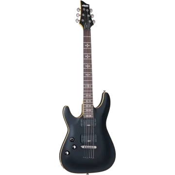 Schecter Demon-6 , Aged Black Satin - Linkshandig