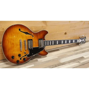 D'angelico Premier Mini DC Dark Iced Tea Burst