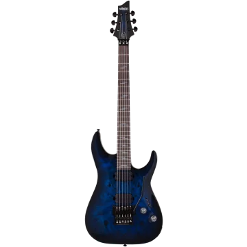 Schecter Omen Elite 6 FR, See Thru Blue Burst