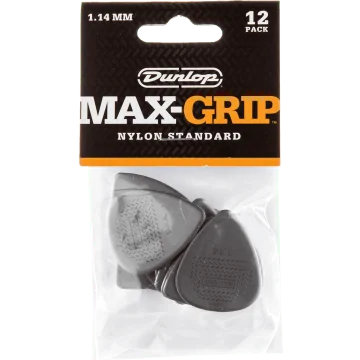 Dunlop 449P114 Max Grip Plectrum 1.14mm 12-Pack
