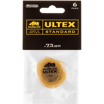 Dunlop 421P73 Ultex Standard Plectrum 0.73mm 6-Pack
