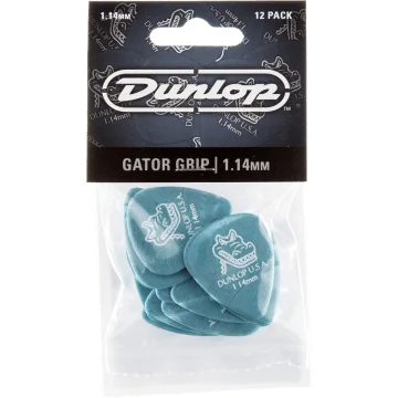 Dunlop 417P114 Gator Grip Plectrum 1.14mm 12-Pack