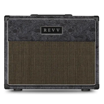Revv 1x12" Cabinet 90-watt, Extension Cabinet Black Western/Salt 'n Pepper
