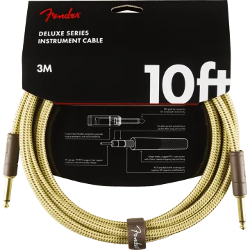 Fender Instrumentkabel Deluxe Tweed, Jack-Jack, 3m