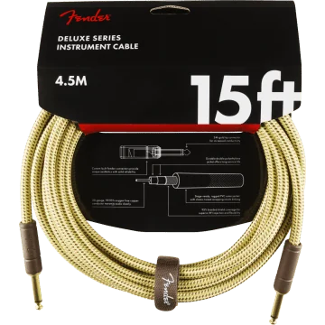 Fender Instrumentkabel Deluxe Tweed, Jack-Jack, 4.5m