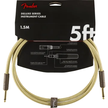 Fender Instrumentkabel Deluxe Tweed, Jack-Jack, 1,5m