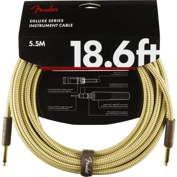 Fender Instrumentkabel Deluxe Tweed, Jack - Jack, 5.5m