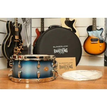 Slingerland Radio King Blue & Silver Lacquer Limited Edition 14x07 
