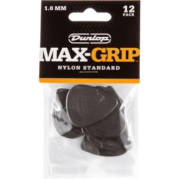 Dunlop 449P100 Max Grip Plectrum 1.00mm 12-Pack