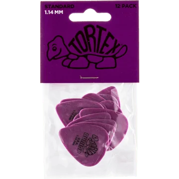 Dunlop Tortex Standard 1.14 Plectrum 12-Pack paars