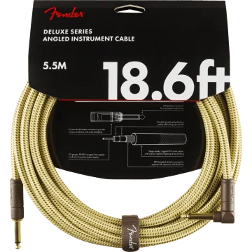 Fender Instrumentkabel Deluxe Tweed, Jack-Jack Haaks, 5.5m
