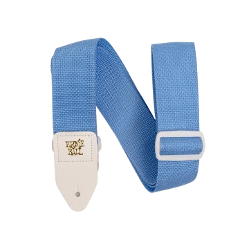 Ernie Ball Polypro Strap 5348 Lightblue & White