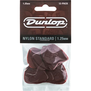 Dunlop Nylon Standard 1.25 Plectrum 12-Pack 