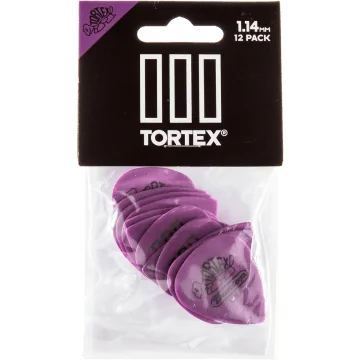 Dunlop 462P114 Tortex III Plectrum 1.14mm 12-Pack