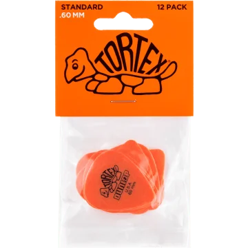 Dunlop Tortex Standard .60 Plectrum 12-Pack oranje