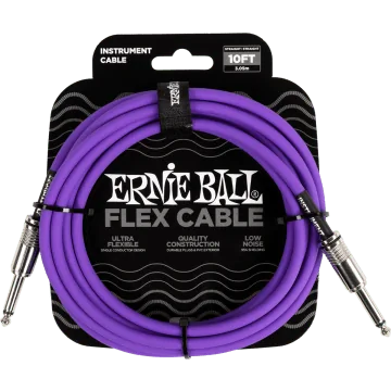 Ernie Ball 6415 Flex Cable 3 meter instrumentkabel violet