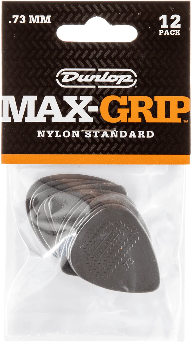 Dunlop 449P073 Max Grip Plectrum 0.73mm 12-Pack