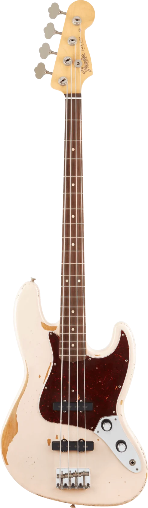 Fender Flea Jazz Bass, Road Worn Shell Pink RW