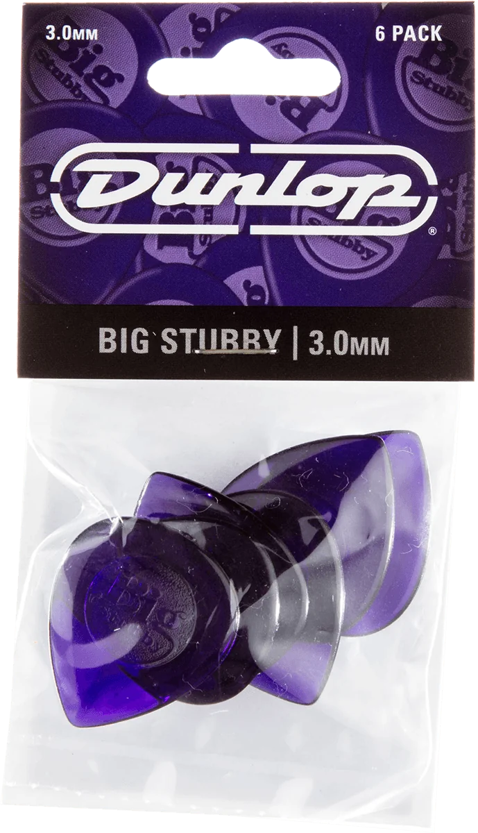 Dunlop 475P3 Big Stubby Plectrum 3.0mm 6-Pack