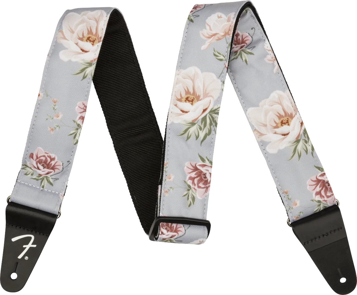 Fender Floral Strap Gray 2" 