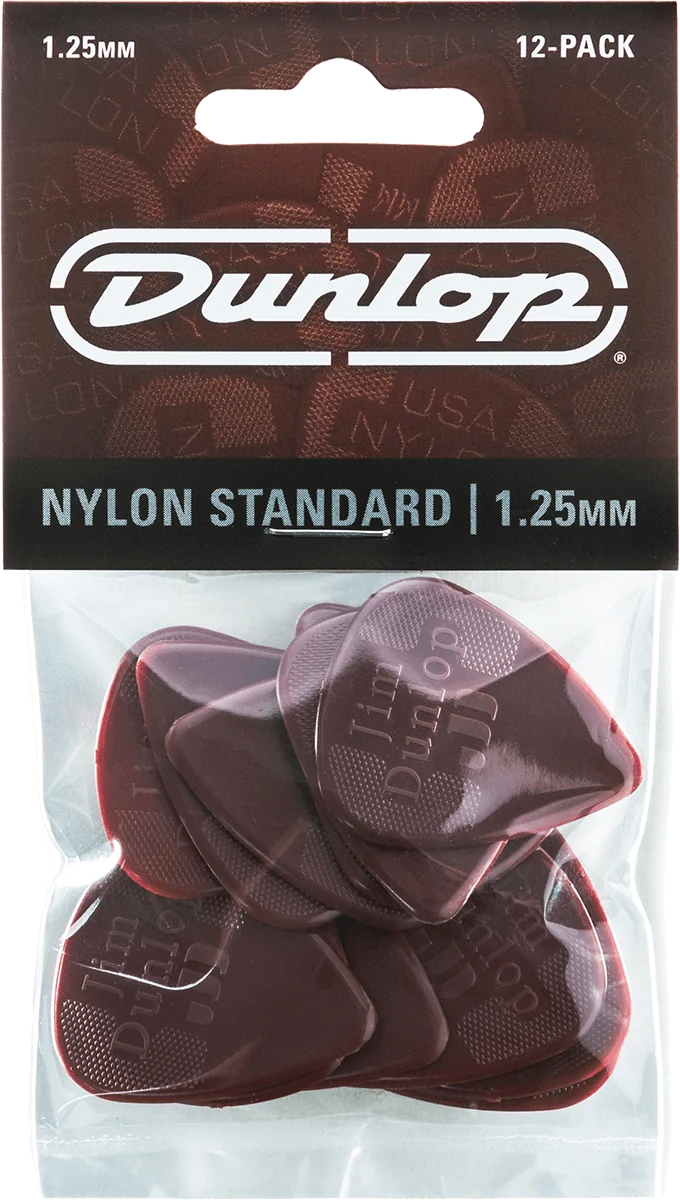 Dunlop Nylon Standard 1.25 Plectrum 12-Pack 