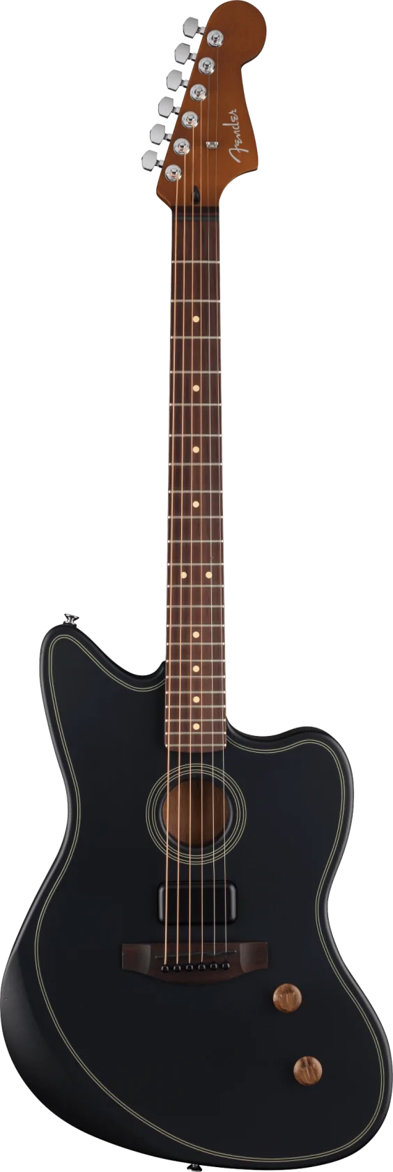 Fender Acoustasonic Standard Jazzmaster, Black RW