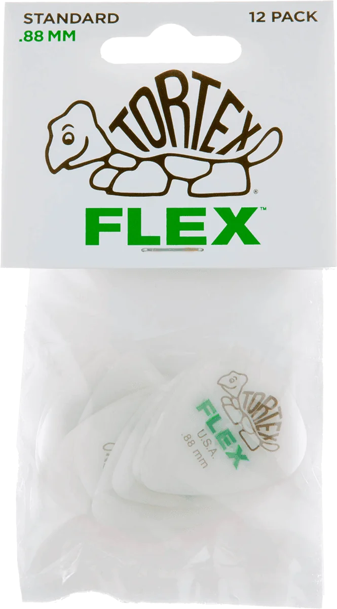 Dunlop 428P88 Tortex Flex Standard Plectrum 0.88mm 12-Pack