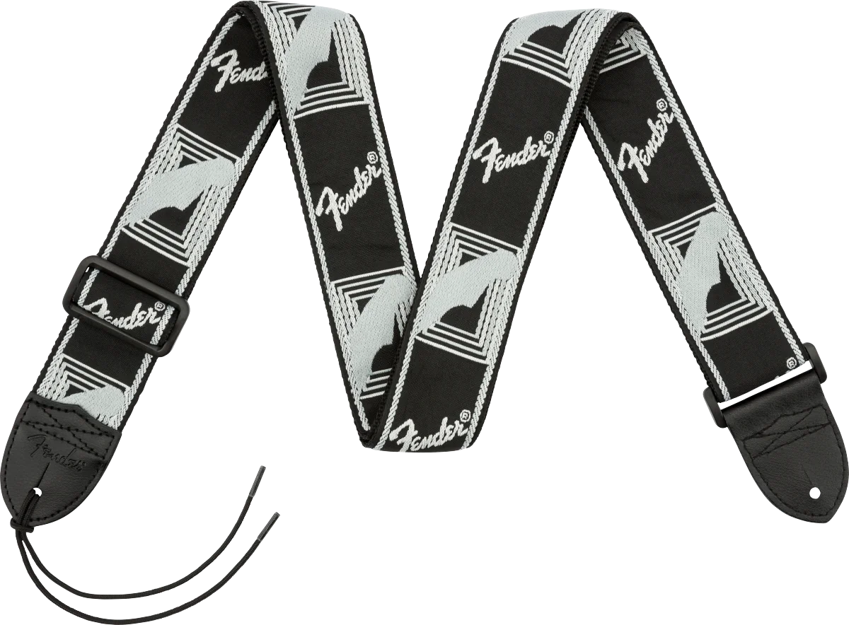 Fender Monogram, zwart/licht grijs/donker grijs 2"