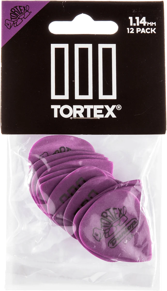Dunlop 462P114 Tortex III Plectrum 1.14mm 12-Pack