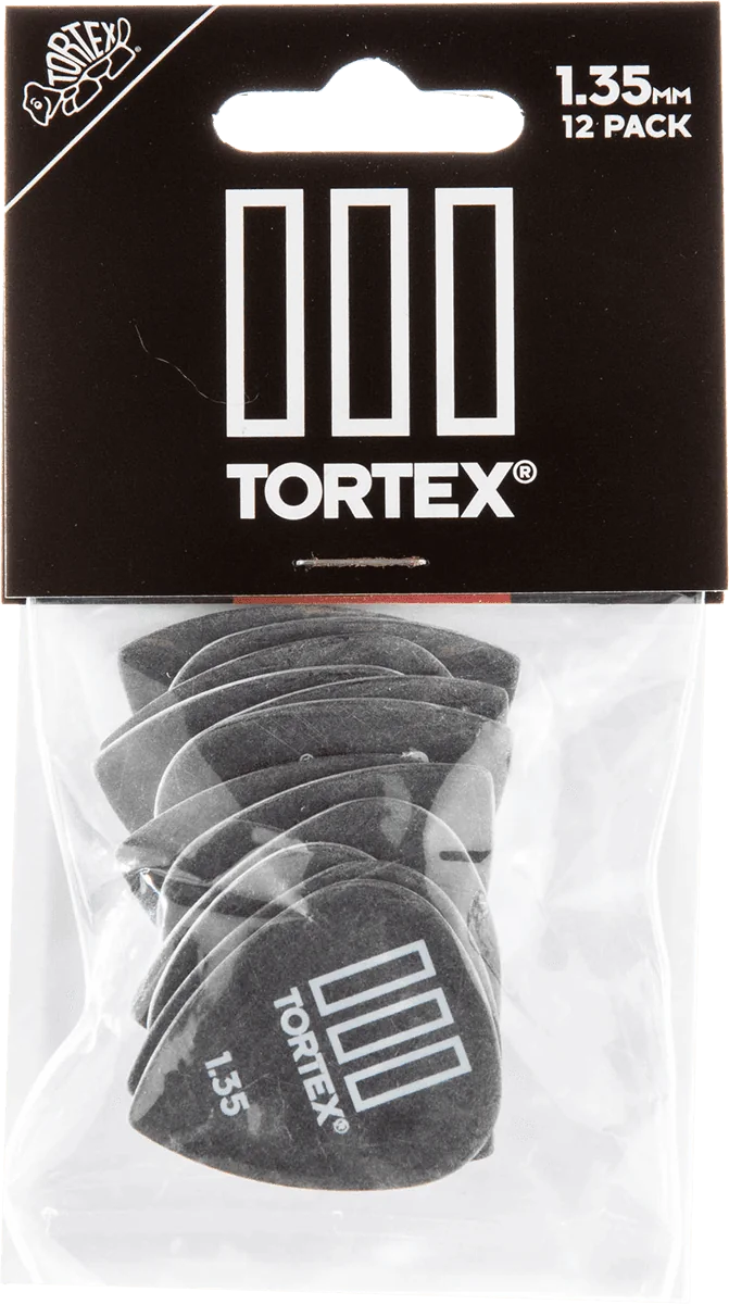 Dunlop 462P135 Tortex III Plectrum 1.35mm 12-Pack