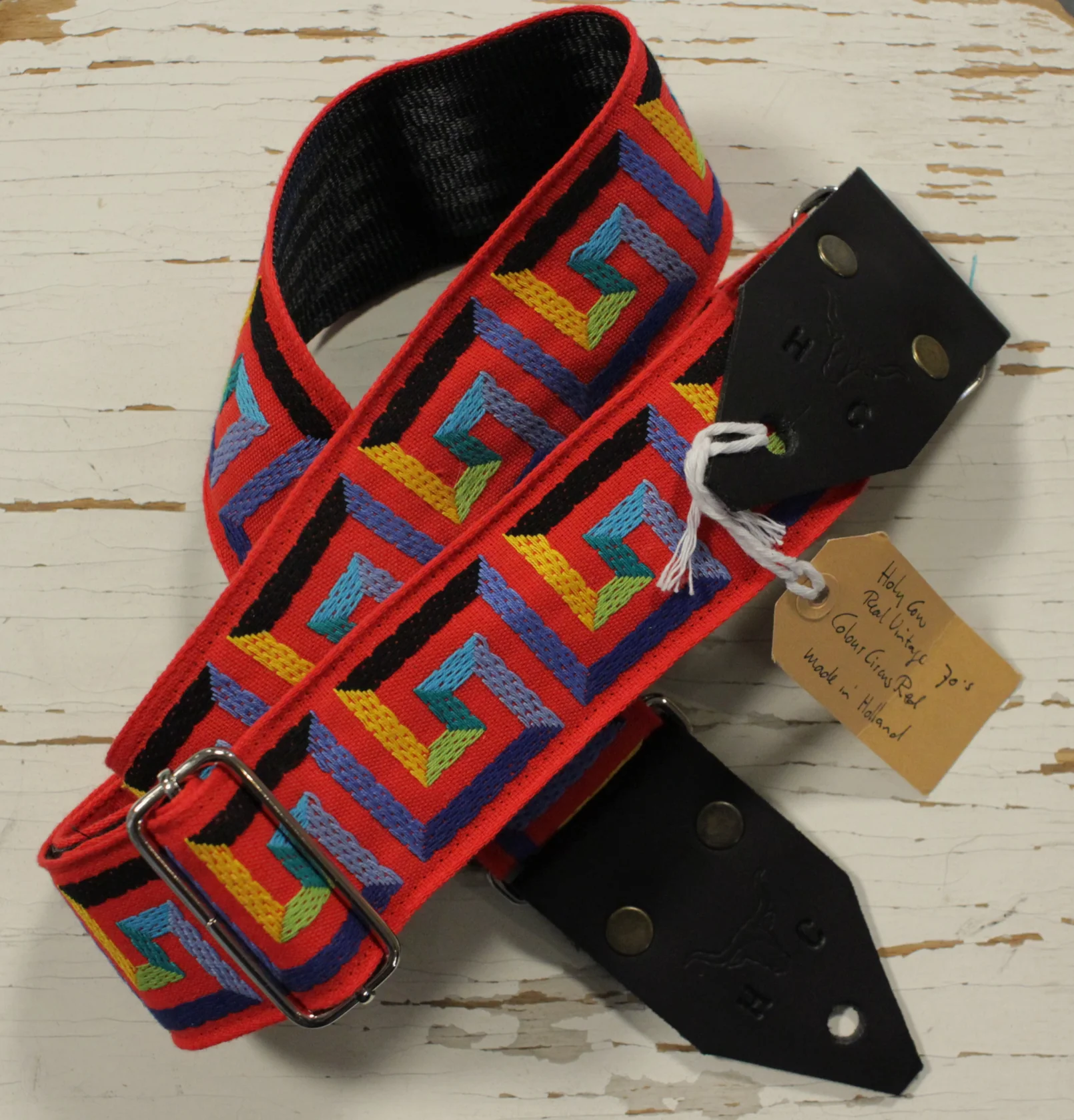 Holy Cow Straps 70's Colour Circus Red