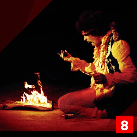 Gruwelijke gitaren - De geofferde stratocaster van Hendrix Gruwelijke gitaren - De geofferde stratocaster van Hendrix