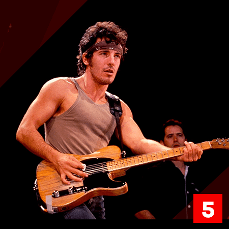 Gruwelijke gitaren - Fender van Bruce Springsteen